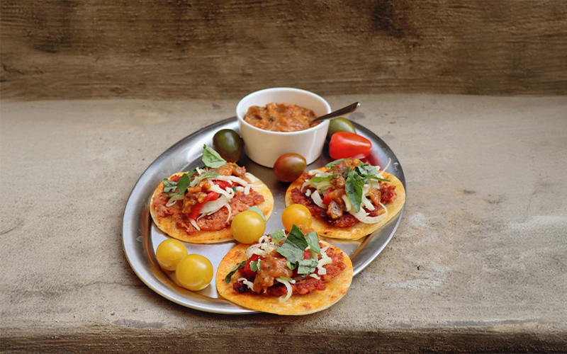 Italienska smashed taco